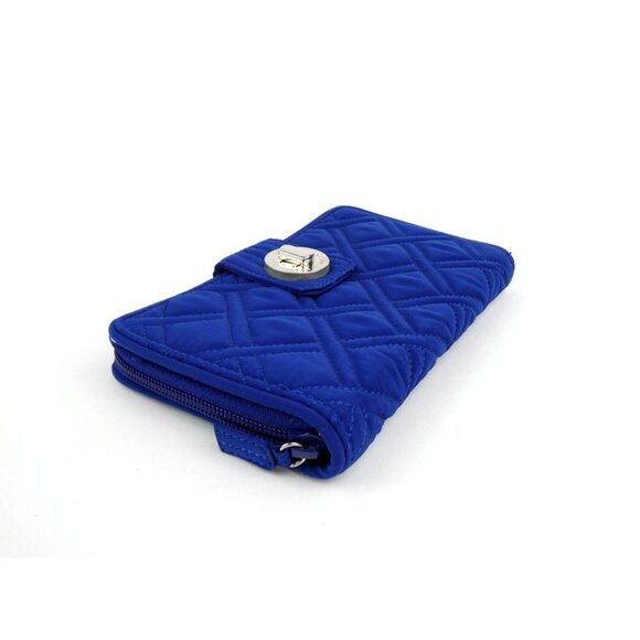 Vera Bradley Cobalt Blue Turnlock Wallet - Picture 2 of 15